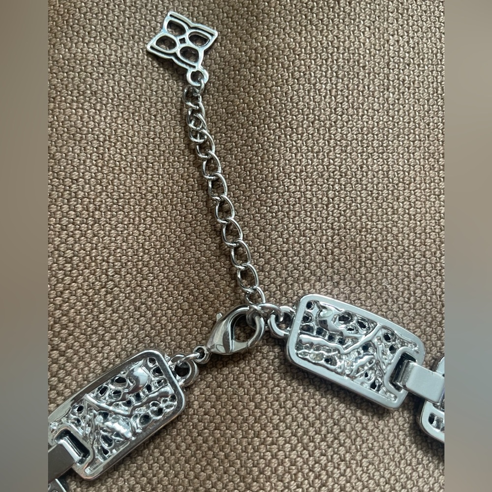 Silver Statement Necklace - image 4